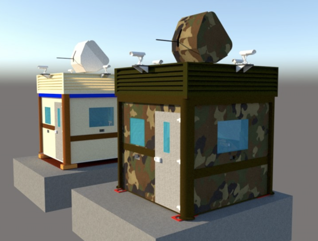 Armed Ballistic Armored Guard Booth