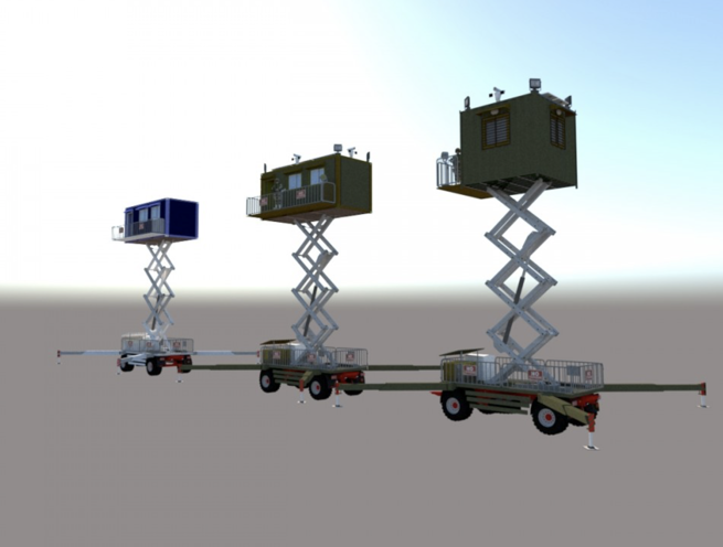 Bullet Resistant Mobile Security Tower - Bulletproof Portable Security Tower