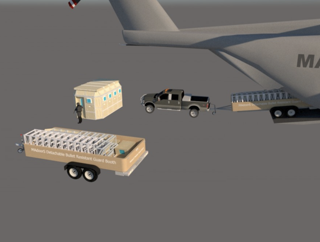 Portable Mobile Ballistic Guard Security Cabin, Bullet Proof Guard Booth - Image 6