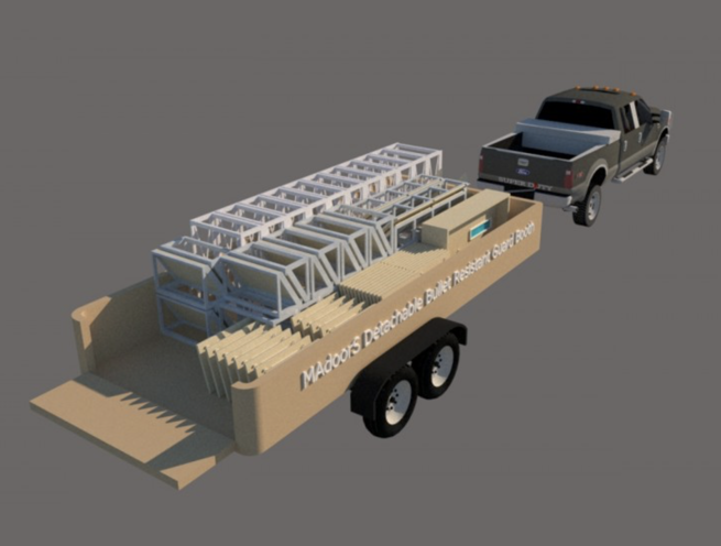 Portable Mobile Ballistic Guard Security Cabin, Bullet Proof Guard Booth - Image 7