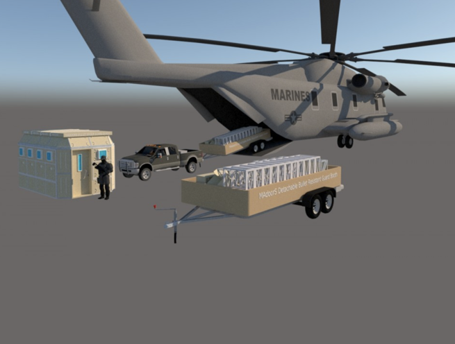 Portable Mobile Ballistic Guard Security Cabin, Bullet Proof Guard Booth - Image 8