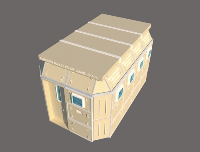 Portable Mobile Ballistic Guard Security Cabin, Bullet Proof Guard Booth - Image 2