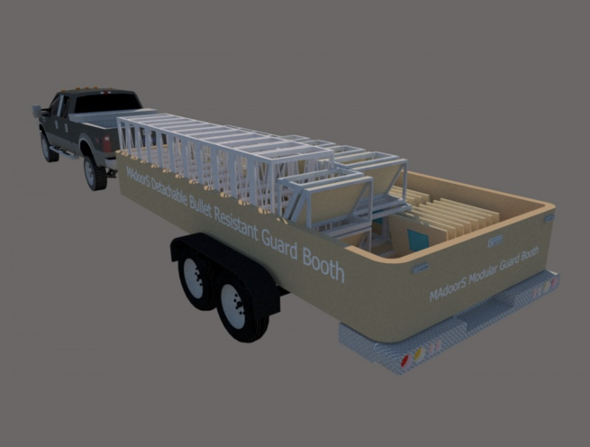 Portable Mobile Ballistic Guard Security Cabin, Bullet Proof Guard Booth - Image 10