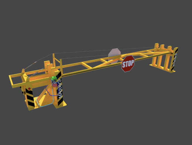 K12 M50 Crash Tested Mechanic Manual Drop Arm Barrier