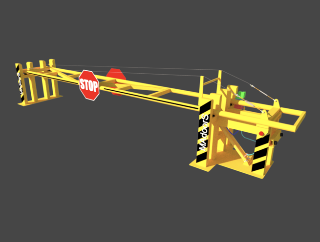 K12 M50 Crash Tested Mechanic Manual Drop Arm Barrier - Image 3