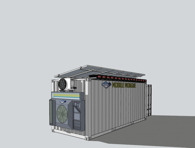 Coronavirus COVID-19 Mobile Container Trailer Morgue