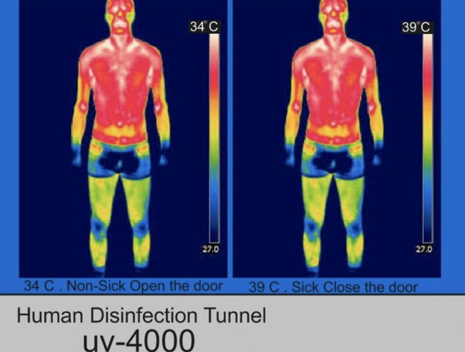 Coronavirus COVID-19 Human Staff Pass Disinfection Tunnel - Image 8