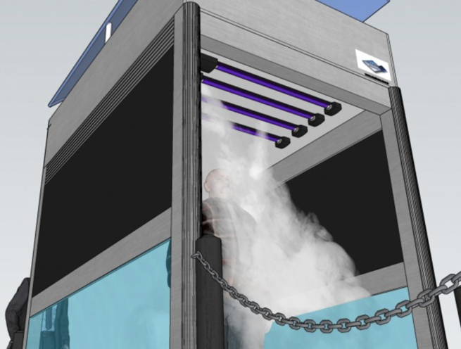 Coronavirus COVID-19 Human Staff Pass Disinfection Tunnel - Image 5