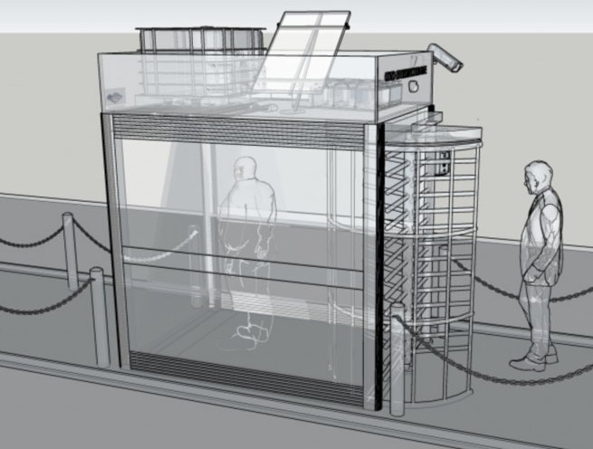 Coronavirus COVID-19 Human Staff Pass Disinfection Tunnel - Image 10