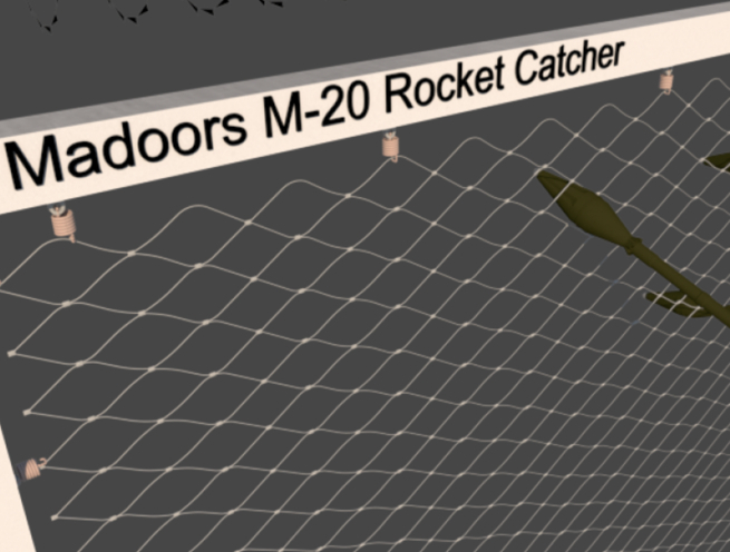 Ballistic RPG-7 Rocket Catcher Blocker Wire-Fence