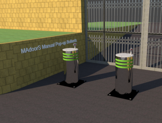 Manual Retractable Rising Bollards - Image 1