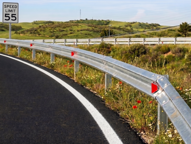 W-Beam Highway Guardrail System 2-Wave Roadside Barrier - Image 3