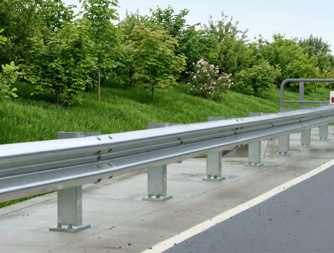 W-Beam Highway Guardrail System 2-Wave Roadside Barrier - Image 2