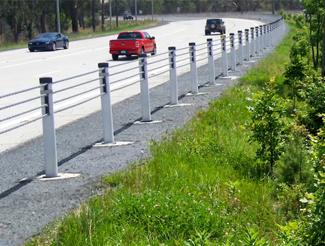 Steel Wire Rope Highway Guardrail System - Image 2