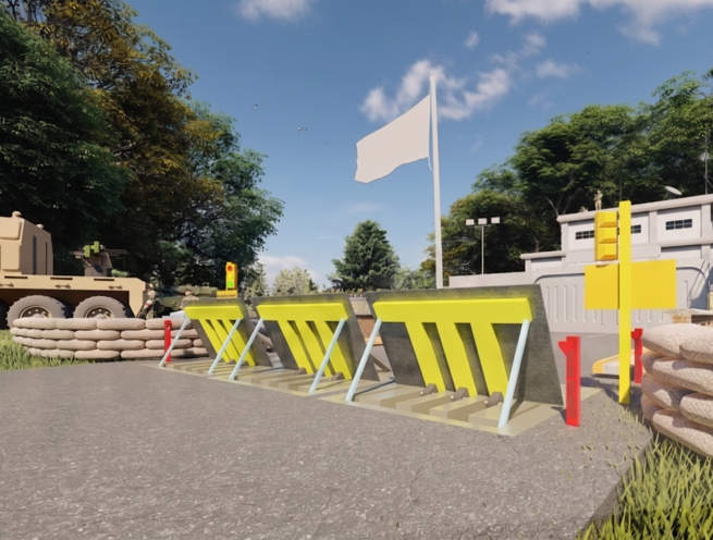 M50 Wedge Barricade Barrier - Image 1