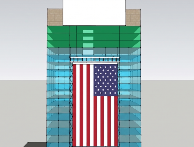 Automatic Motorized Flag Hanging System (Box-Engine-Above) - Image 3
