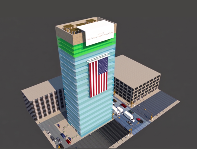 Automatic Motorized Flag Hanging System (Box-Engine-Above) - Image 2