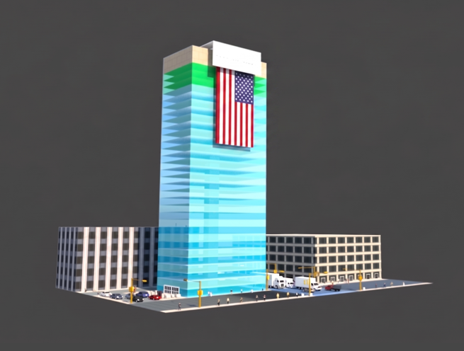 Automatic Motorized Flag Hanging System (Box-Engine-Above) - Image 1