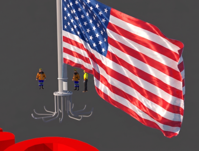 Automatic Motorized Flag Pole - Image 4