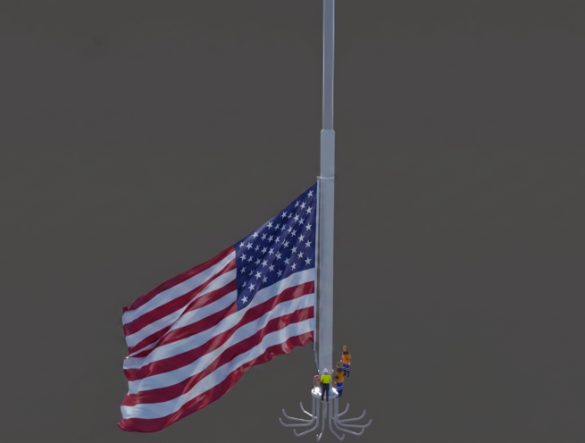 Automatic Motorized Flag Pole - Image 9