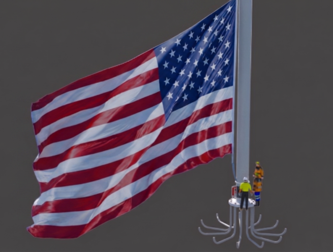 Automatic Motorized Flag Pole - Image 10