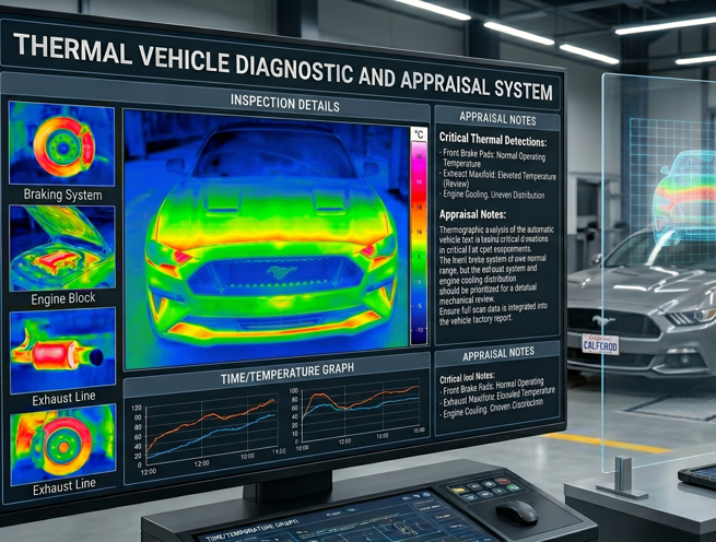 Thermography Auto Vehicle Test Expertise, Inspection, Appraisal System - Image 1