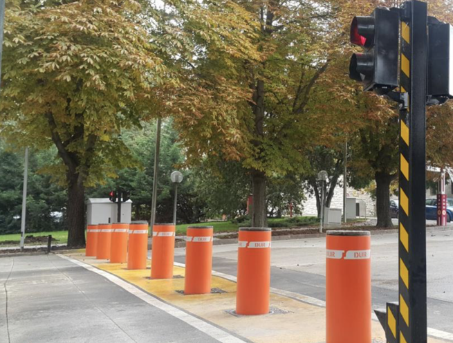 M50 M 30 Pas68 Crash Test Automatic Rising Bollards