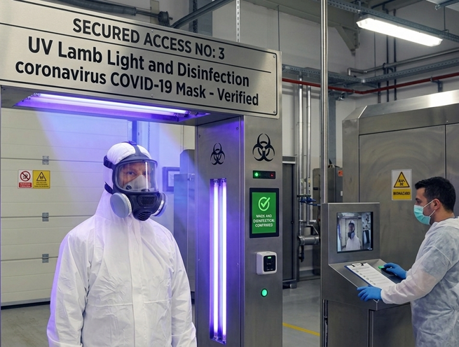 UV Lamb Light and Disinfection Coronavirus COVID-19 Mask - Image 1