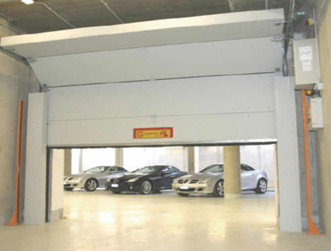 Fire Resistant Industrial Door, Fireproof Sectional Door, Fire Rated Garage Door - Image 4