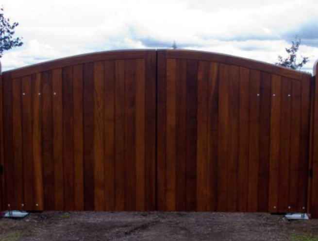 Wooden Automatic Swing Gate - Image 4