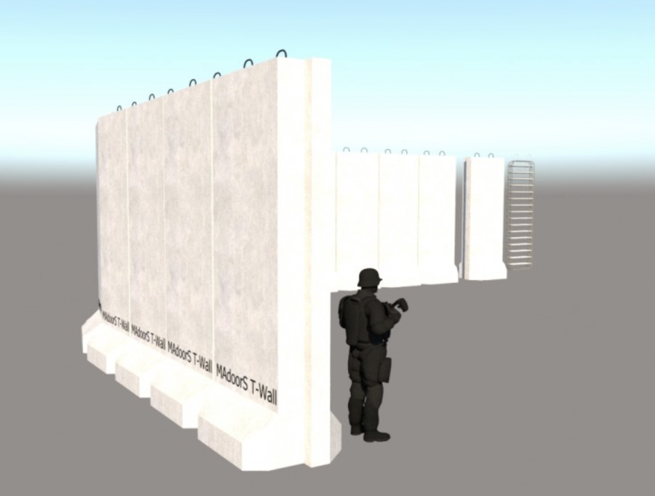 T-Wall Ballistic Explosion Proof Mobile Concrete Wall - Image 5