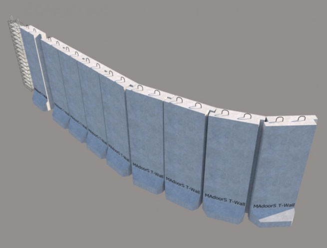 T-Wall Ballistic Explosion Proof Mobile Concrete Wall - Image 3