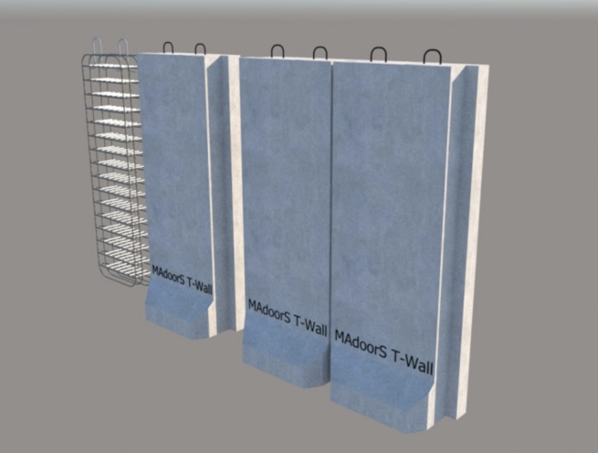 T-Wall Ballistic Explosion Proof Mobile Concrete Wall