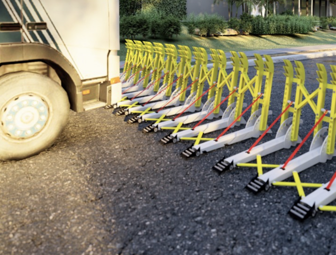 Manual Portable Wedge Barricade Barrier - Image 3