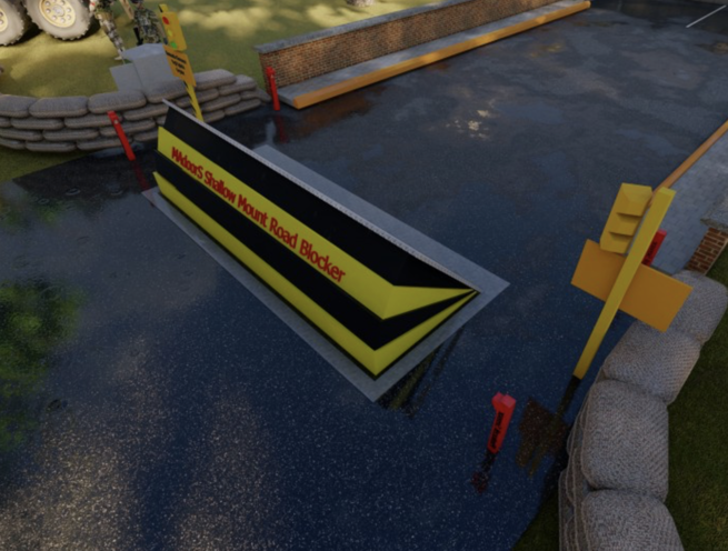 Shallow Telescopic Accordion Road Blocker Barricade Barrier - Image 6