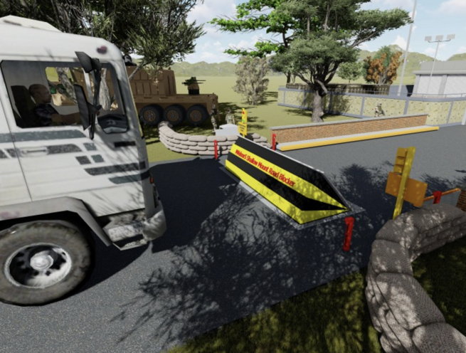 Shallow Telescopic Accordion Road Blocker Barricade Barrier - Image 5