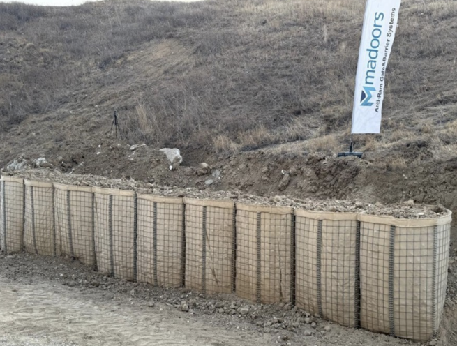 Recoverable Unit Gabion Basket Defence Wall Barrier